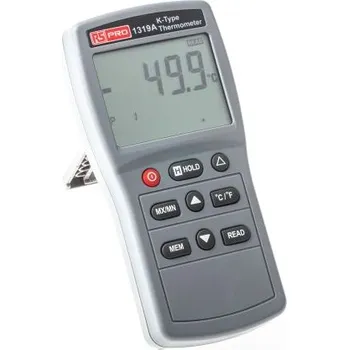 Digitální teploměr Kabelový, přesnost: 0,3 procent ± 1 °C, 0,3 procent ± 2 °F Celsius, Fahrenheit, typ sondy: K ukládání dat, typ