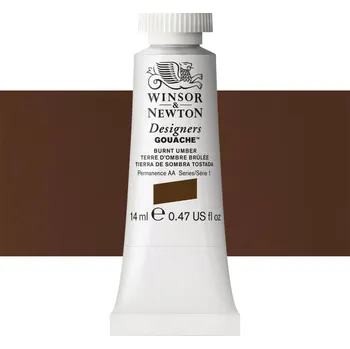 Vodová barva Kvašová barva Winsor & Newton - Burnt Umber