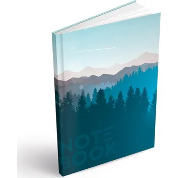 Blok Záznamní kniha A4 100ls, linka - Krajina