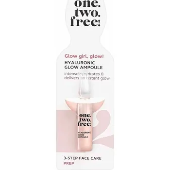 Pleťové sérum one.two.free! - Krok 2: Příprava Hyaluronic Glow Ampoule Krk a dekolt 2 ml unisex