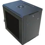 Datacom 19" rozvaděč 9U/450 mm (sklo) černý