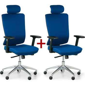 Kancelářská židle NED F 1+1 ZDARMA, modrá