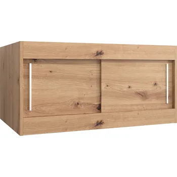 Šatní skříň Nástavec na skříň Abi Barva korpusu: Dub artisan, Rozměry: 100 cm, Dveře: Dub artisan