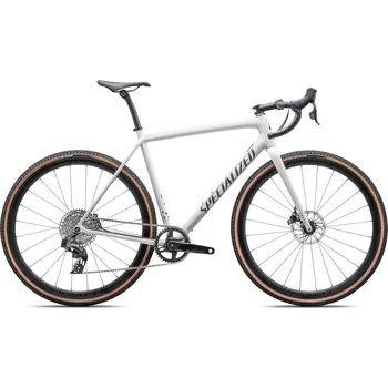 Silniční kolo Gravel kolo Specialized Crux Expert 2025 Velikost kola: 56, Barva kola: Gloss Dune White / Smoke Liquid Metal, Modelový rok: 2025 Gloss Dune White / Smoke Liquid Metal
