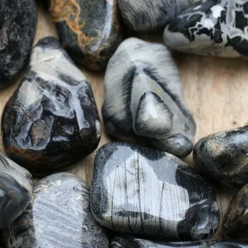 Drahý kámen Jaspis Silver Leaf - tromlovaný mix L