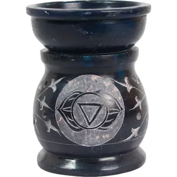 Aroma lampa Mramorová aroma lampa na vonné oleje 6. Čakra Ádžna, Čakra Třetího oka, Sittar