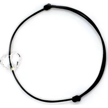 Náramek WUX Náramek s Crystal Love Swarovski VELIKOST NÁRAMKU: Pánská....18cm, BARVA PROVÁZKU: Modrá tmavá