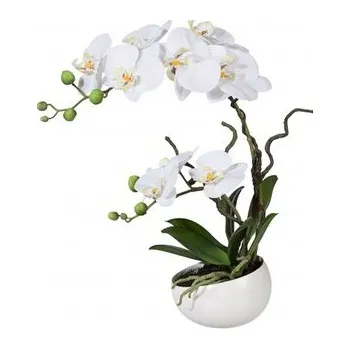 umělá květina Orchidej v květináči, 42 cm 115812-40