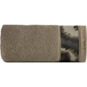 BAVLNĚNÝ RUČNÍK EVA MINGE24 70X140 CM BÉŽOVÁ
