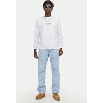 Oblečení a móda Jack & Jones S dlouhým rukávem Vesterbro 12251775 Bílá Loose Fit XL