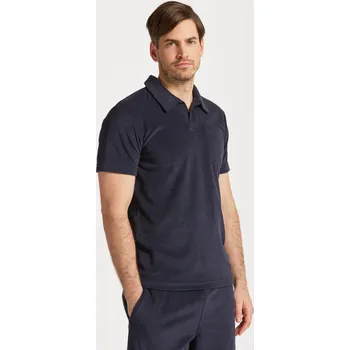 Pánská košile POLOKOŠILE GANT TERRY SS PIQUE EVENING BLUE