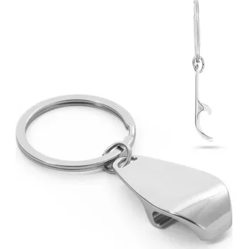 STRICKER Kovová klíčenka s otvírákem na láhve HELLI Barva: stříbrná