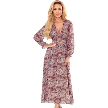 Oblečení a móda Dámské šaty NUMOCO i367_1802 NUMOCO bílá | tmavě červená | růžová 1944708