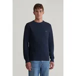 SVETR GANT COTTON PIQUE C-NECK EVENING BLUE