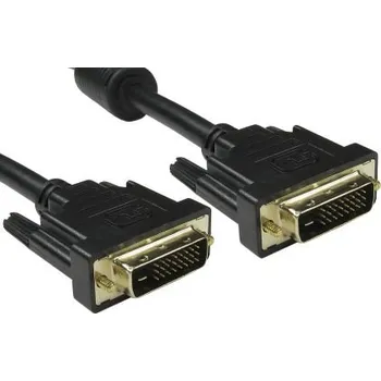 Video kabel Sestava kabelů pro digitální video a monitory 1m Samec DVI-D na Samec DVI-D barva Černá