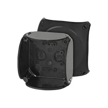 Rozvaděč Rozvodná skříň Polykarbonát Černá 93 x 93 x 62mm IP66, IP67