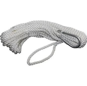 Horolezectví Lano ventilové 8x25 mm - lano pro sací koš s karabinou, požární vybavení