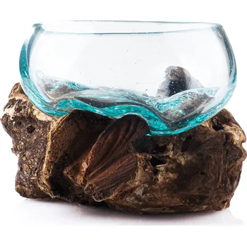 Mísa sklo s kořenem mini 03