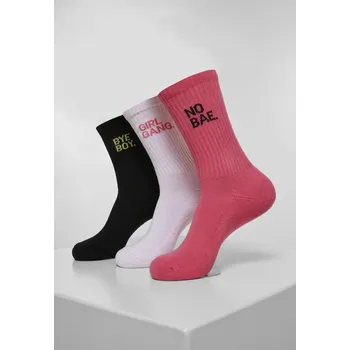 Pánské ponožky Girl Gang Socks 3-Pack pink/wht/blk Mister Tee Other 2538812