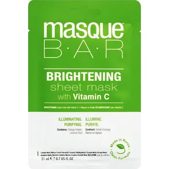 Pleťová maska masqueBAR - Brightening Látkové masky 21 ml unisex