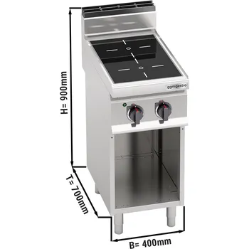 Sporák G.Gastro Indukční sporák - 2 plotýnkami (7 kW)