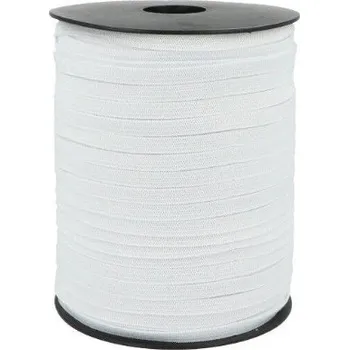 Pruženka šíře 6 mm galonová bílá, barva Bílá