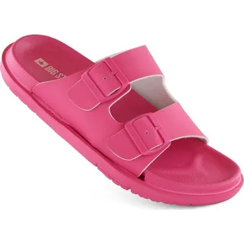 Dámské žabky Big Star W INT2004E fuchsiové pěnové žabky s přezkami 36