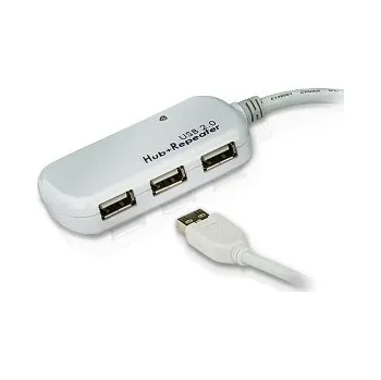 Switch ATEN USB 2.0 aktivní prodlužka 12m s 3 portovým hubem