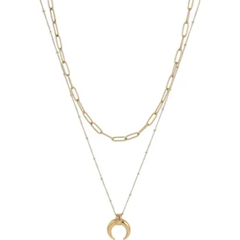 Náhrdelník Free Style Náhrdelník z chirurgické oceli MNSS25GD - Měsíc