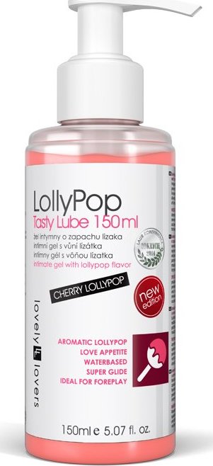 Intimní masážní gel Lovely Lovers LollyPop tasty lube 150ml