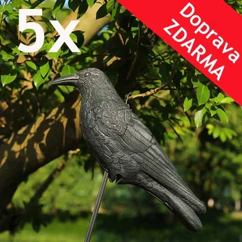 Odpuzovač zvířat Deminas Plašič ptáků - plastová maketa havrana - PĚTBALENÍ