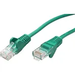21.92.0583 Propojovací kabel RJ45/RJ45, U/UTP, 0,25m, kat. 5E, CCA, zelený