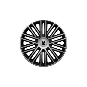 Poklice na kolo Poklice na kola Sparco 15" model Bergamo (barva stříbrná/černá) - 4 kusy SLEVA 13%
