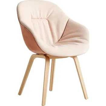 Jídelní židle HAY Ex-display židle AAC 123 Soft Duo, Matt Lacquered Oak Veneer/Mode 026 Lola Rose