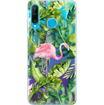 Pouzdro na mobilní telefon Silikonové pouzdro iSaprio - Huawei P30 Lite - Plameňák v Džungli 02 (Odolný silikonový kryt, obal, pouzdro iSaprio - Huawei P30 Lite - Plameňák v Džungli 02 - skvělá ochrana a pružnost, stylový UV potisk, lehkost, tiskne se v České republice)