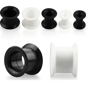 Piercing Piercingate Tunel do ucha PTP00273 - Barva/Motiv: Bílá, Průměr Tunely, plugy, roztahováky: 6 mm