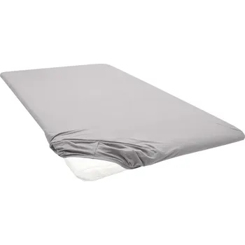 Prostěradlo Biberna Žerzejové napínací prostěradlo na podložku na matraci (bouřkově šedá, 140-160 x 200 cm)