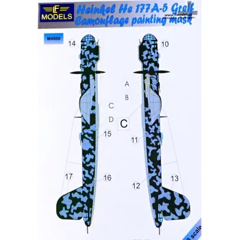 Plastikový model 1/48 Mask Heinkel He 177A-5 Greif Camoufl.painting