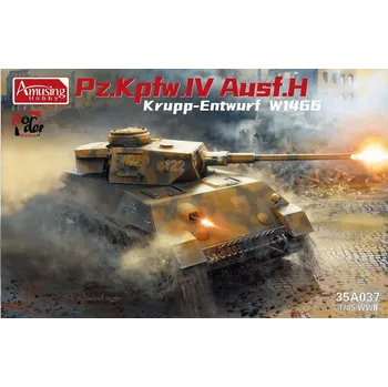 Plastikový model Amusing Hobby 1/35 Panzer IV Ausf.H Krupp Entwurf W1466