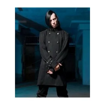 Pánský kabát Gotický kabát pánský s přezkami