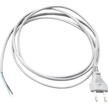 DNK šňůra síťová 2x0,75 mm šedá L - 1,8m