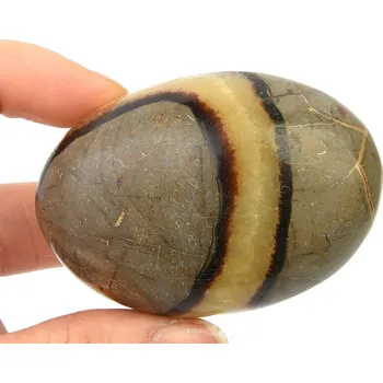 Přírodní kámen Hlazená septarie z Madagaskaru 159g