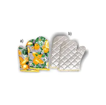 Chňapka Kuchyňská chňapka s magnetem a poutkem bavlněná 2ks