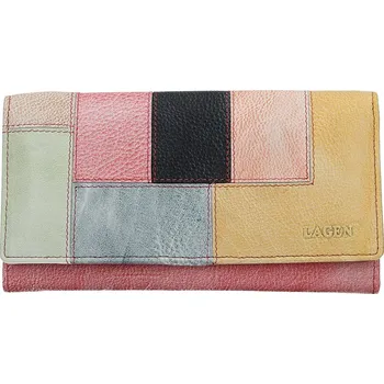 Peněženka Lagen Dámská kožená peněženka V-217 Lipstick MULTI