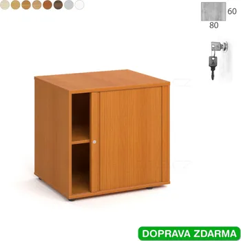 Policová skříň SPRZ 80 60 P P Hobis - Přístavná skříň ke stolu roleta pravá
