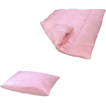 Polštář Lina Dětská souprava 100x140 cm, polštář 40x60 cm RŮŽOVÁ Obsah prachového peří: 10% prachového peří, zbytek obsahuje kvalitní husí drané peří