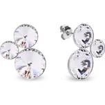 Stříbrné náušnice čiré se Swarovski Elements Sweetie K11223C Krystal