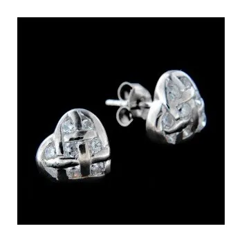 Náušnice Stříbrné náušnice na puzetu