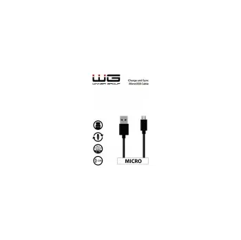 Datový kabel Datový kabel WG Micro USB (1m) (Černý)