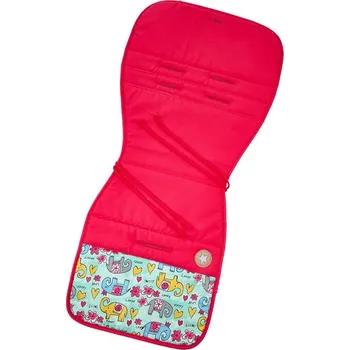 Little Angel Podložka do kočárku VISCO pěna Outlast® - růžová/sloni